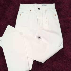 AG NWT Alexxis Boot High Rise White Jeans